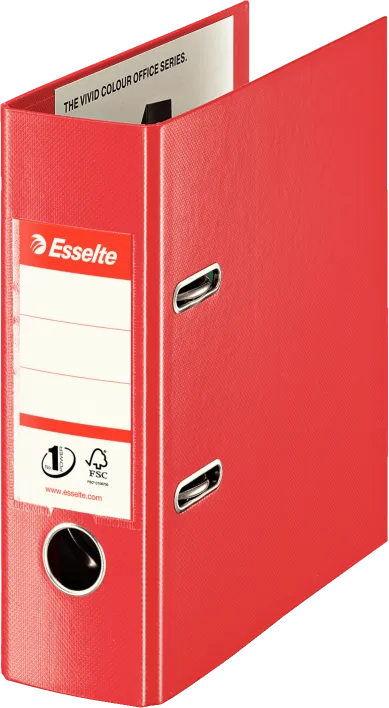 ARCHIVADOR ESSELTE VIVIDA PP A5 ROJO