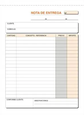 TALONARIO ENTREGA CUARTO DUPLICADO T-91