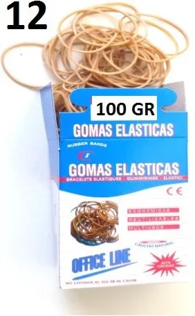 Gomas Elásticas 100GR Nº12