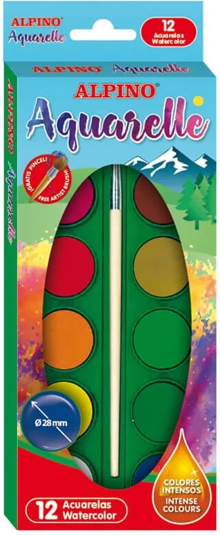 Acuarela Alpino 12 colores
