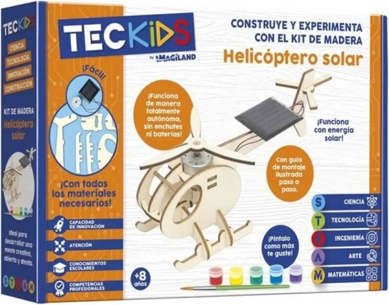 KIT MADERA TECKIDS HELICOPTERO SOLAR