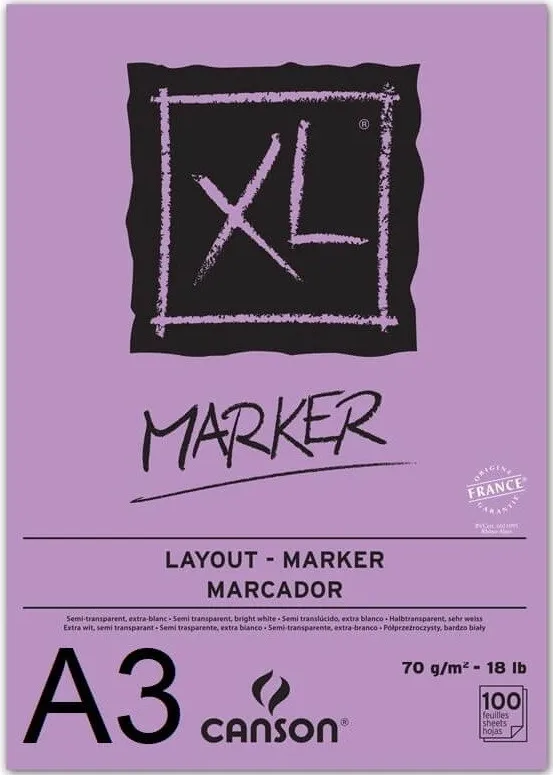 BLOC CANSON XL MARKET 100H A3