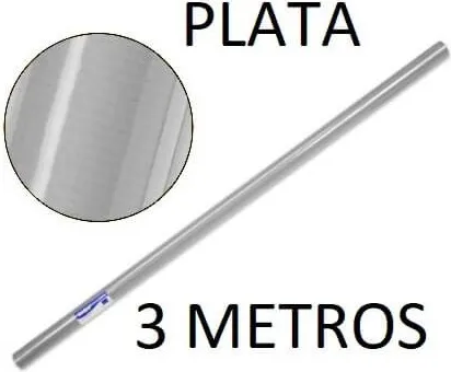 ROLLO PAPEL KRAFT 1X3 PLATA