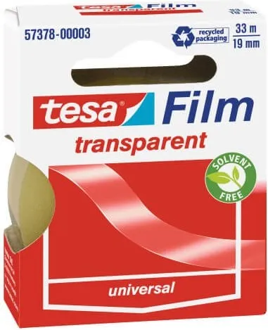 CINTA ADHESIVA TESAFILM TRANSPARENTE 33X19