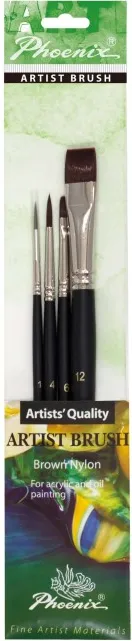 PINCELES PHOENIX SET ACRILICO STARTER 2