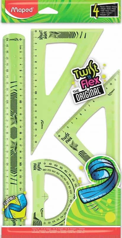 Juego Reglas 4 Piezas TwistN Flex Decor