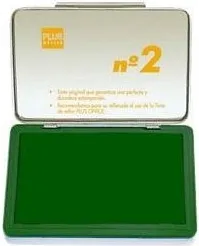 Tampón PLUS Office Nº2 Verde 8X12CM