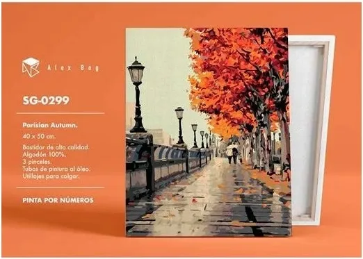 Pintar por Números Paseo con Farolas