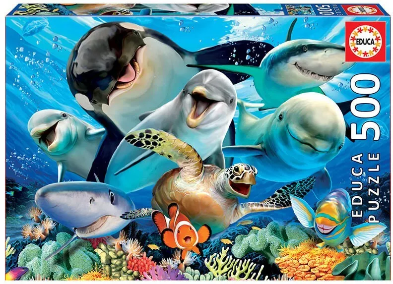 PUZZLE 500 SELFIE BAJO EL AGUA