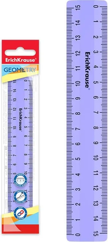 Regla Plástico 15CM Pastel Violeta