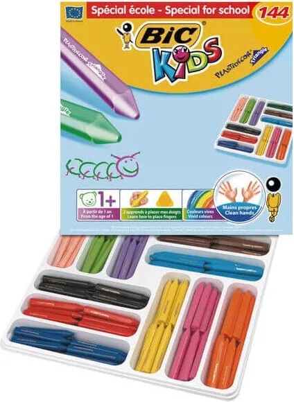 Plastidecor Peques BIC KIDS caja 144 ceras