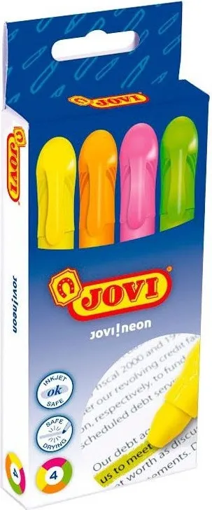 CERA JOVI GEL BLISTER 4 COLORES NEON