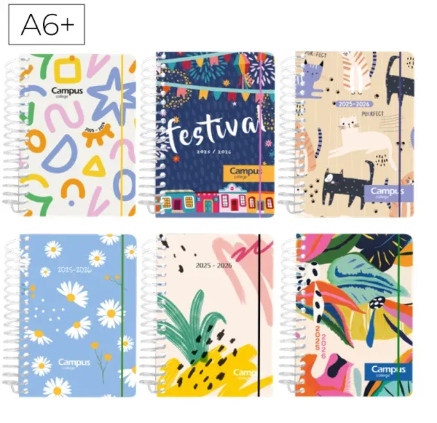 Agenda Escolar Campus A6+ 1DP Tapa Pp 25-26 Fantasía I