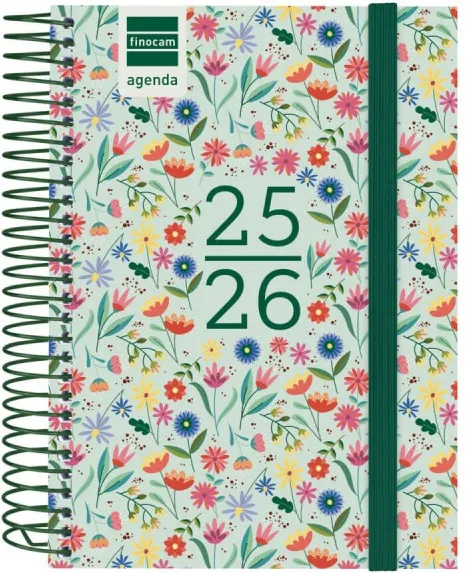 Agenda Finocam Secundaria 1/8 1DP Fiori 25-26