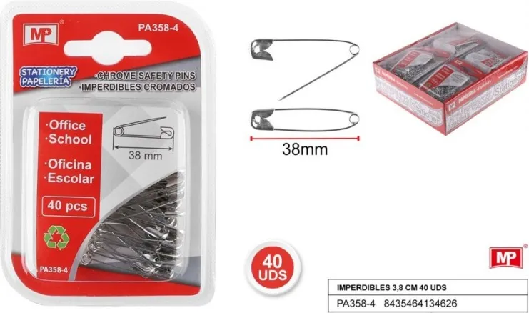 IMPERDIBLES 38MM  (30 unidades)