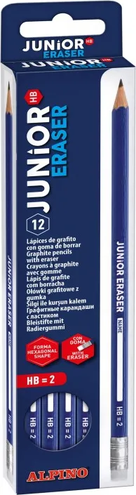 Lapiz Alpino Junior Grafito con Goma Hb