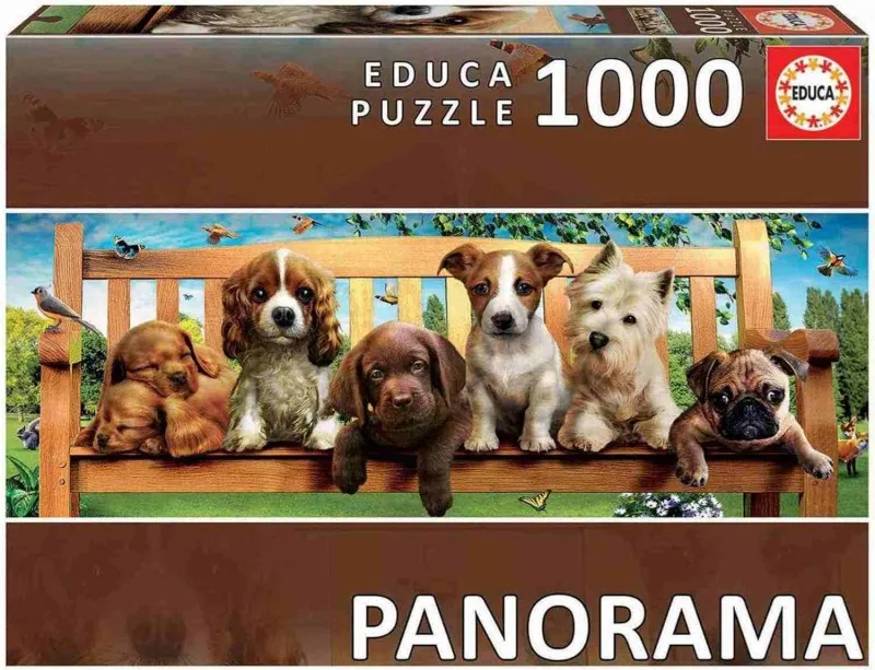 PUZZLE 1000 PERRITOS EN EL BANCO