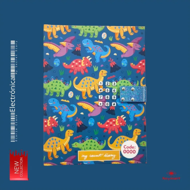 Diario con Clave Eléctronica Dinos