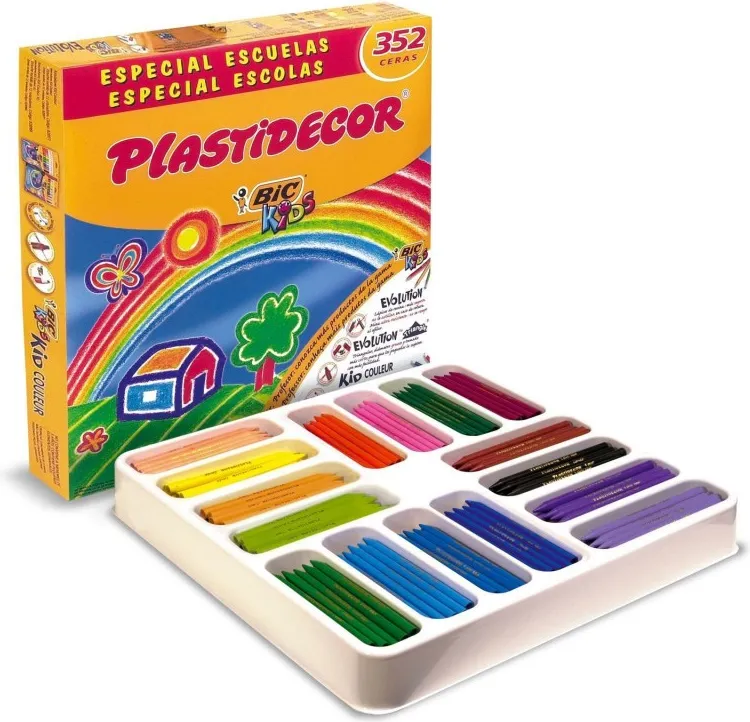 Plastidecor  BIC KIDS caja 352 ceras
