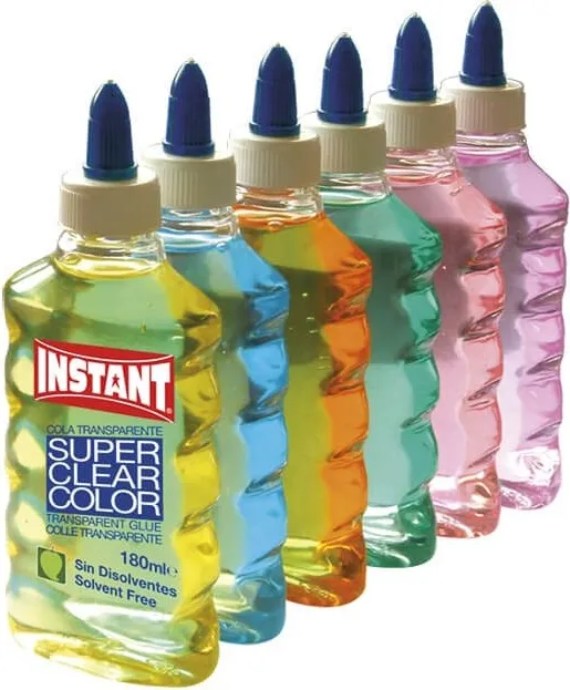 COLA SUPER CLEAR COLOR INSTANT 180ML P/6