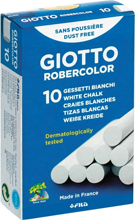 TIZAS ROBERCOLOR BLANCAS 10 unidades