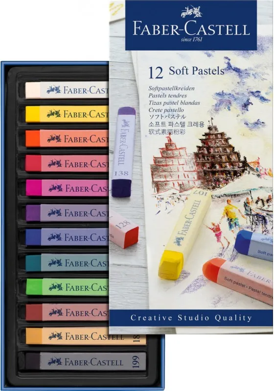 PASTEL BARRA FABER CASTELL 12 COLORES