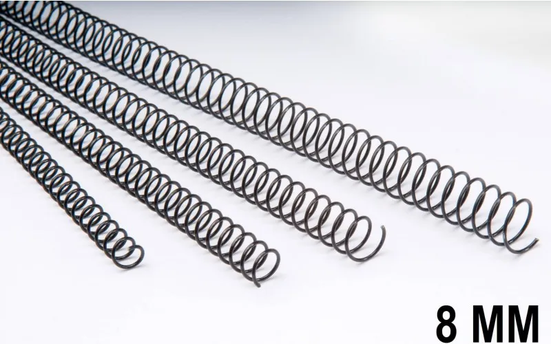 Espiral Metálico  Dhp Negro 8MM