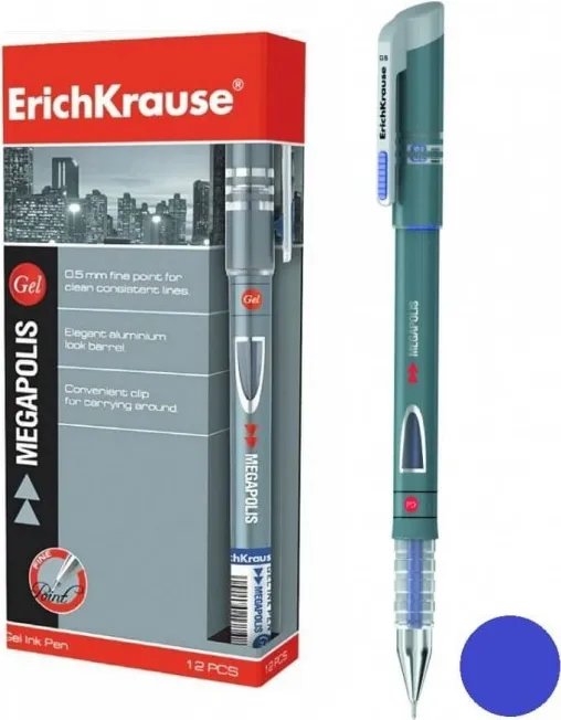 BOLÍGRAFO GEL ERICH KRAUSE MEGAPOLIS AZUL