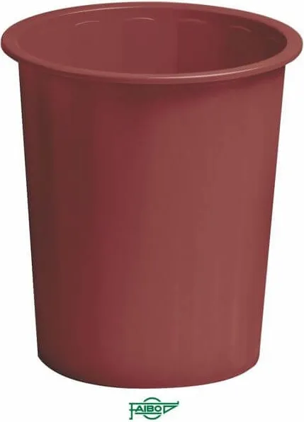 Papelera Plastico Burdeos Faibo