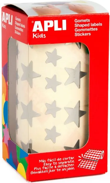 Gomets Rollo Estrella Plata