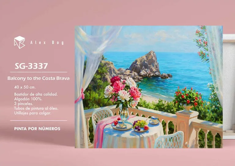 Pintar por Numeros Balcony On The Costa Brava