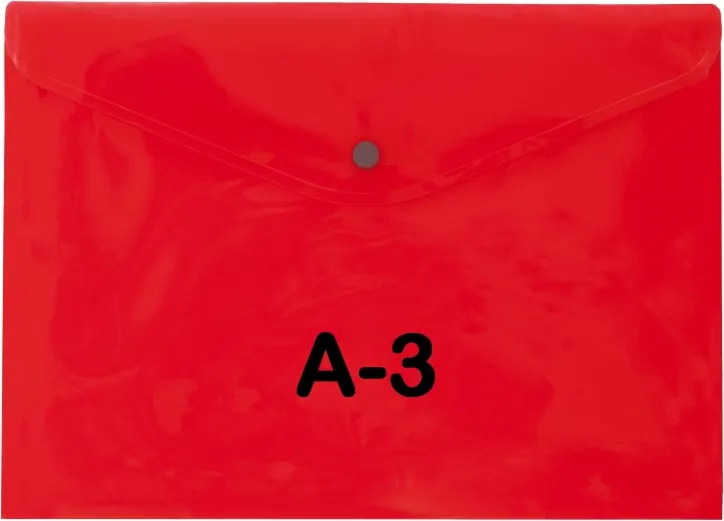 SOBRE BROCHE PP A3 ROJO