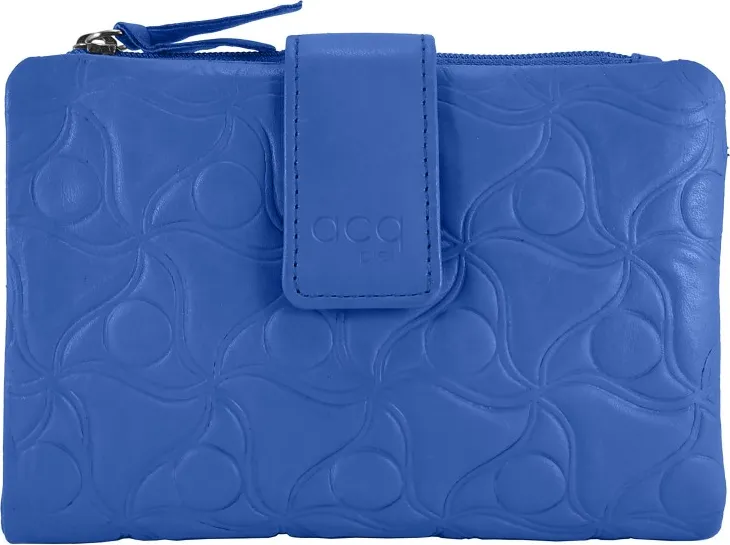 MONEDERO PIEL VENUS 16 AZUL