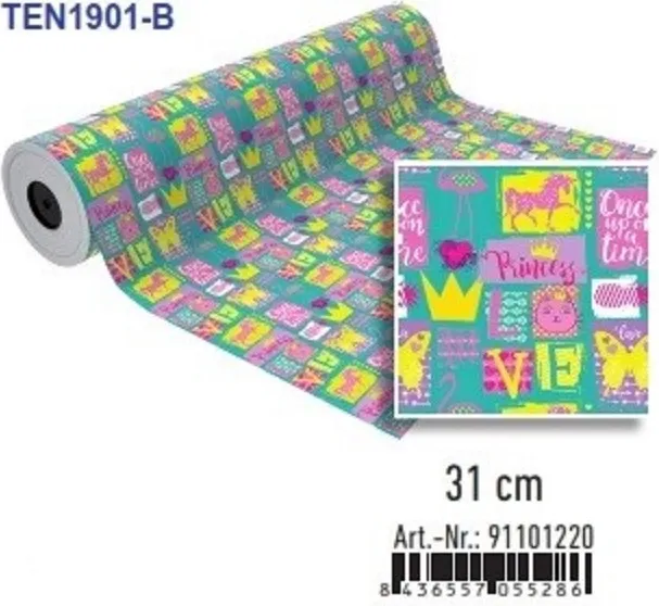 Bobina Papel Regalo 31CMX85M TEN1901-B