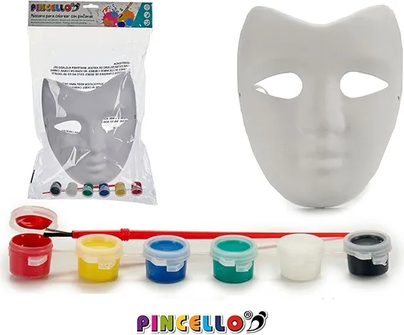 Mascara Manualidades Adulto con Témperas