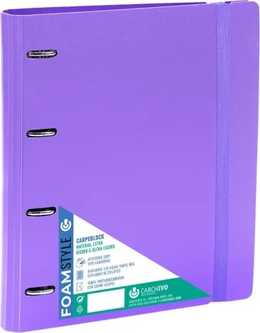 Carpebloc A4 4AN Foam Style Polipropileno Violeta