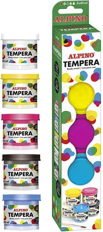 Témpera  Alpino 5 Colores  40ml