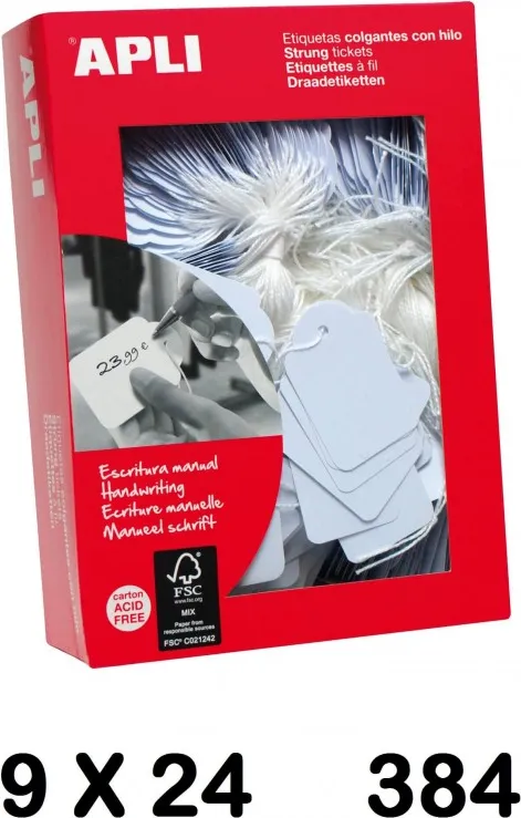 ETIQUETAS COLGANTES  9X24