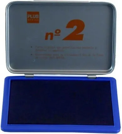 Tampón PLUS Office Nº2 Azul 8X12CM