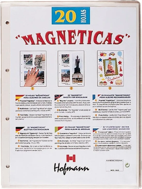 HOJAS ALBUM DE FOTOS MAGENTICAS 20H