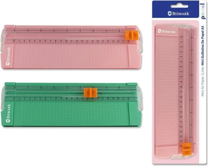 GUILLOTINA MINI DE PAPEL SOBREMESA A5 PASTEL
