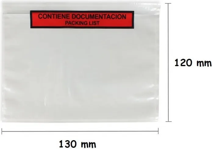 SOBRE PORTADOCUMENTOS 130X120MM