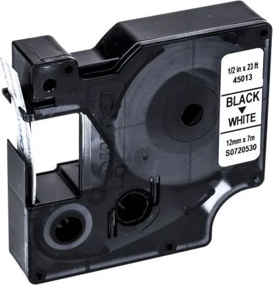 Cinta Dymo D1 12X7 Negro/Blanco
