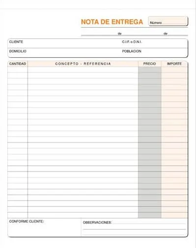 Talonario Entrega 21,5X26,5 Cm Duplicado T-127